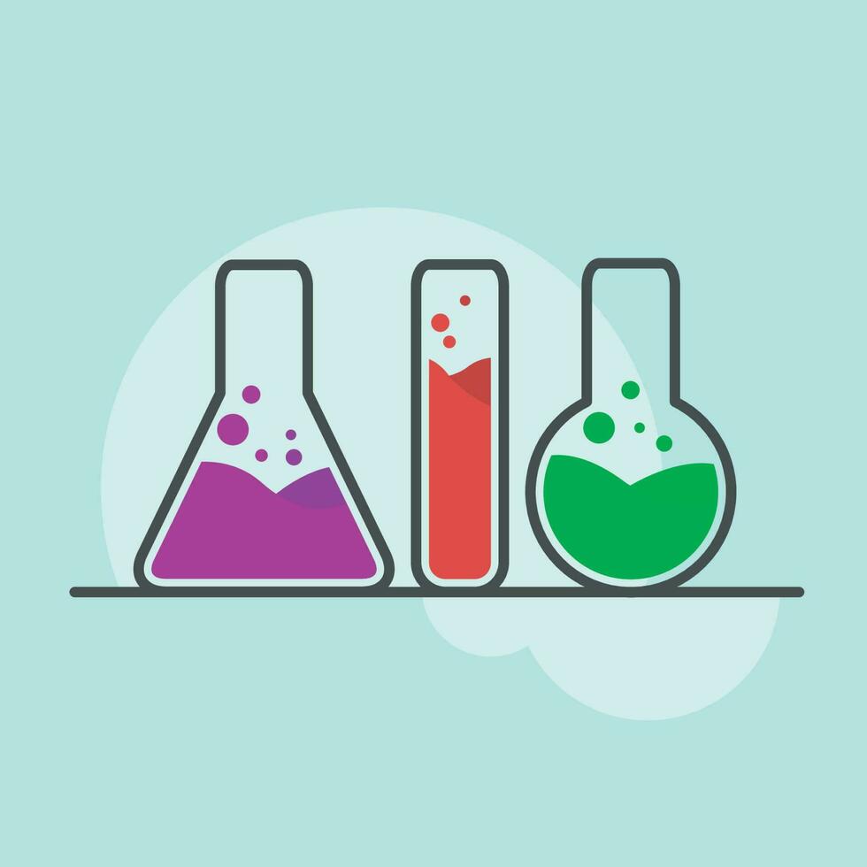 illustratie laboratorium uitrusting vector