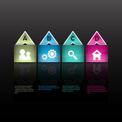 Moderne infographics opties lay-out vector