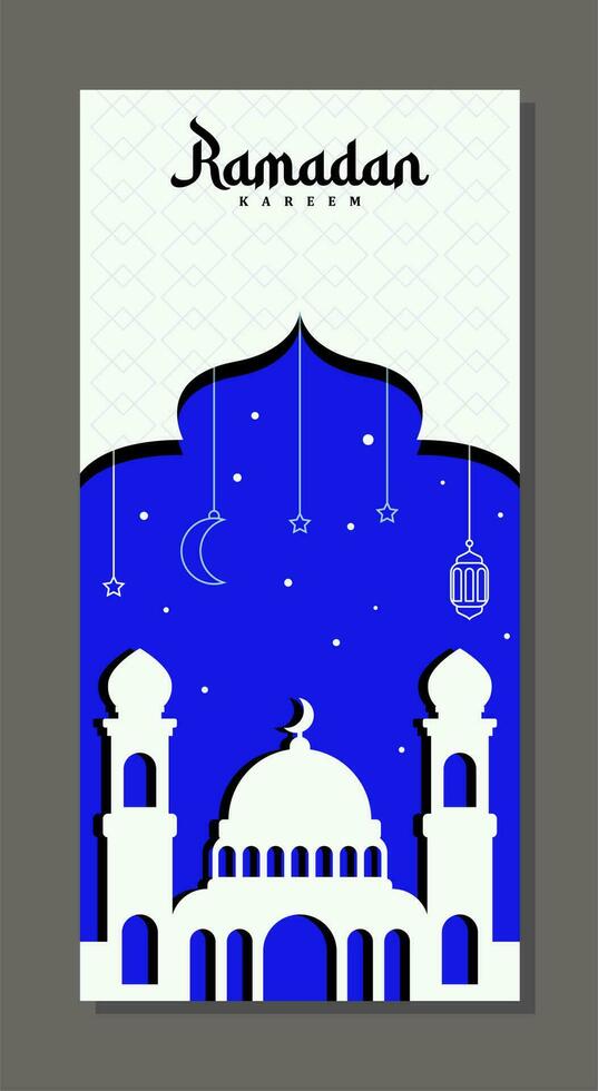 Ramadan Islamitisch viering en poster vector