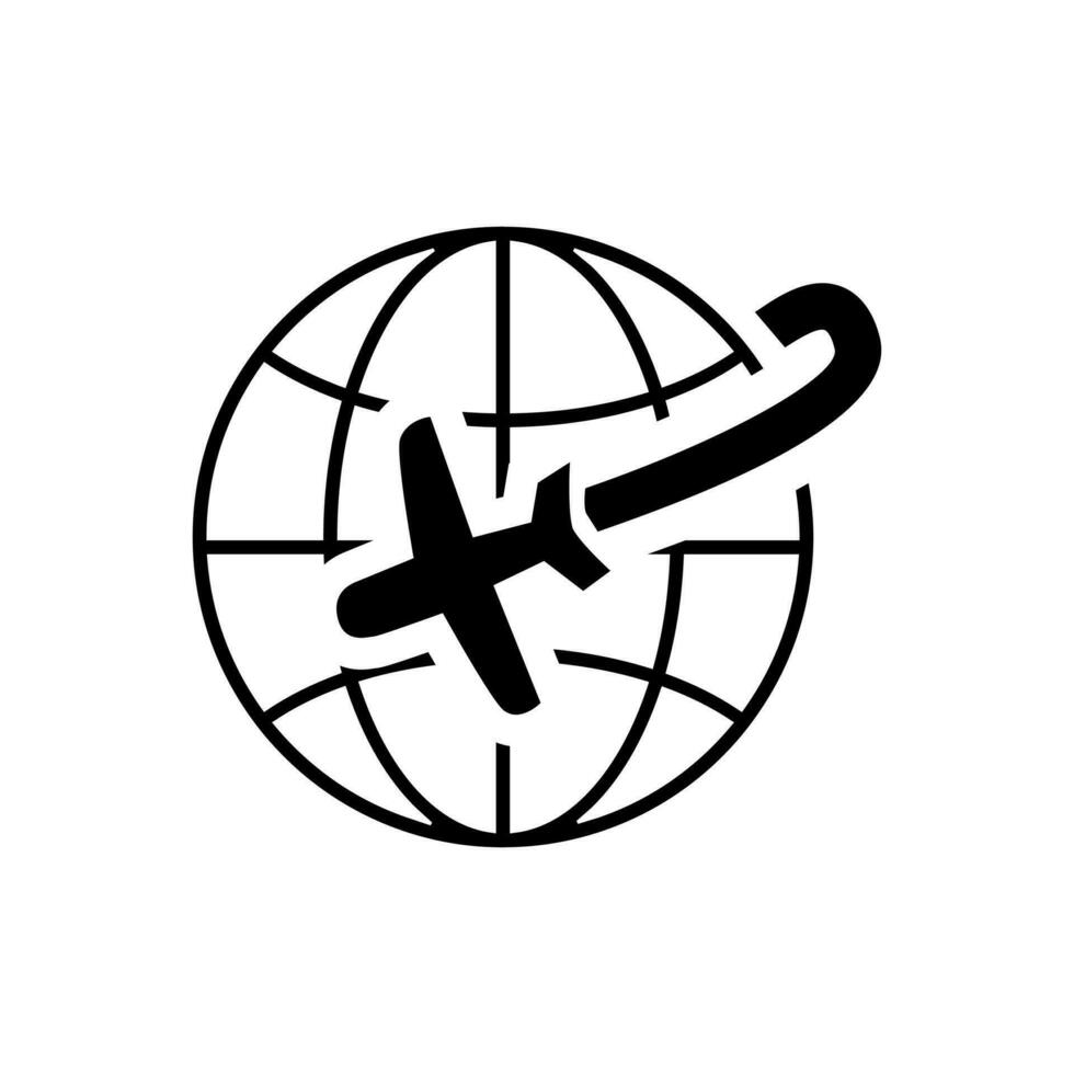 vlak icoon vector set. luchtvaart illustratie teken verzameling. reizen symbool. vliegtuig logo.