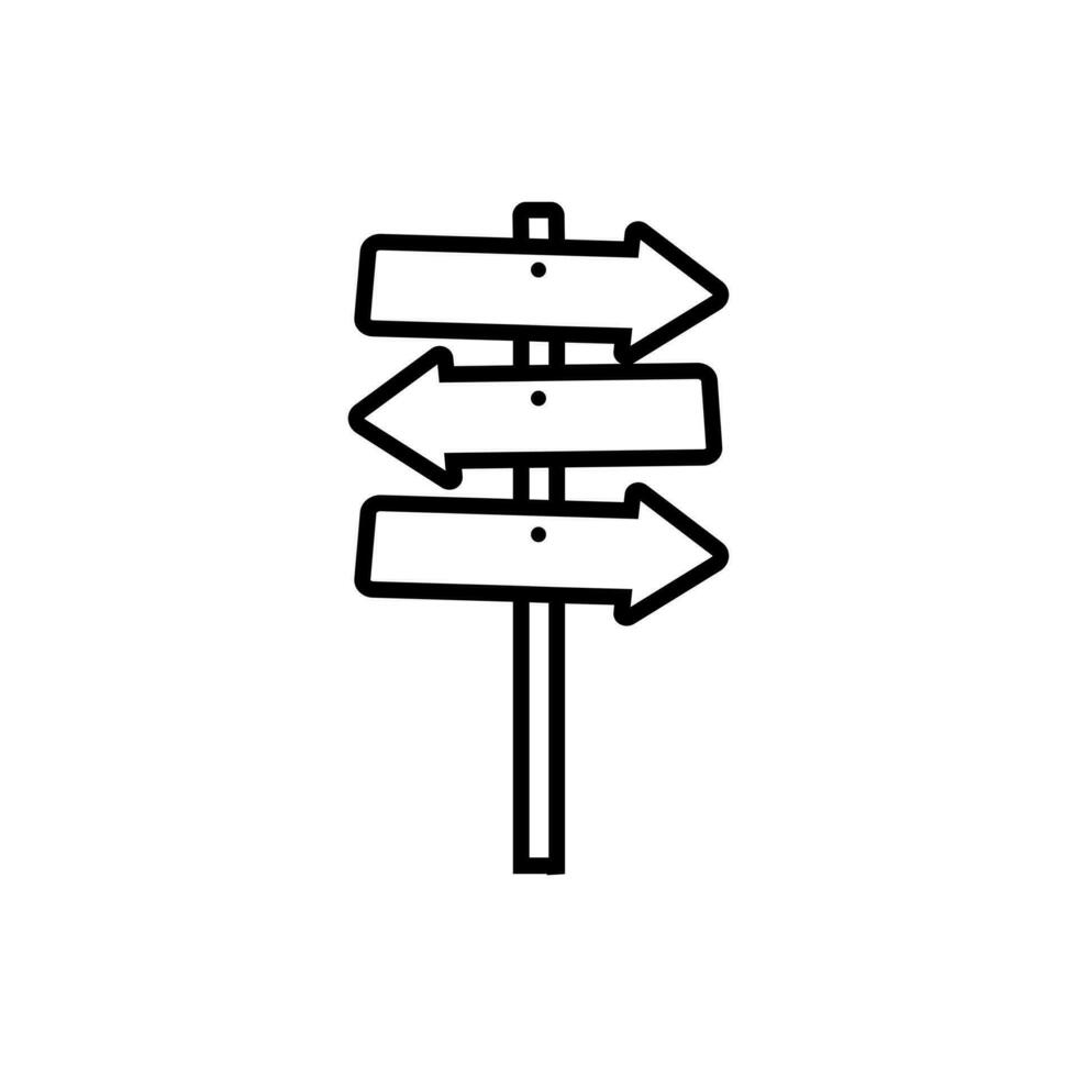 richting bord icoon vector set. wijzer illustratie teken verzameling. route symbool.
