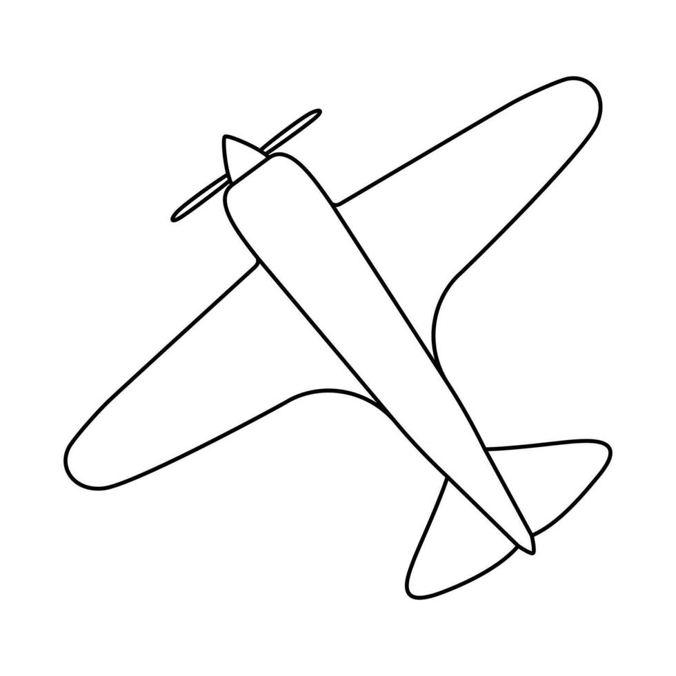 wijnoogst vliegtuig icoon vector. vliegtuig illustratie teken. vlak symbool. vlieg logo. vector