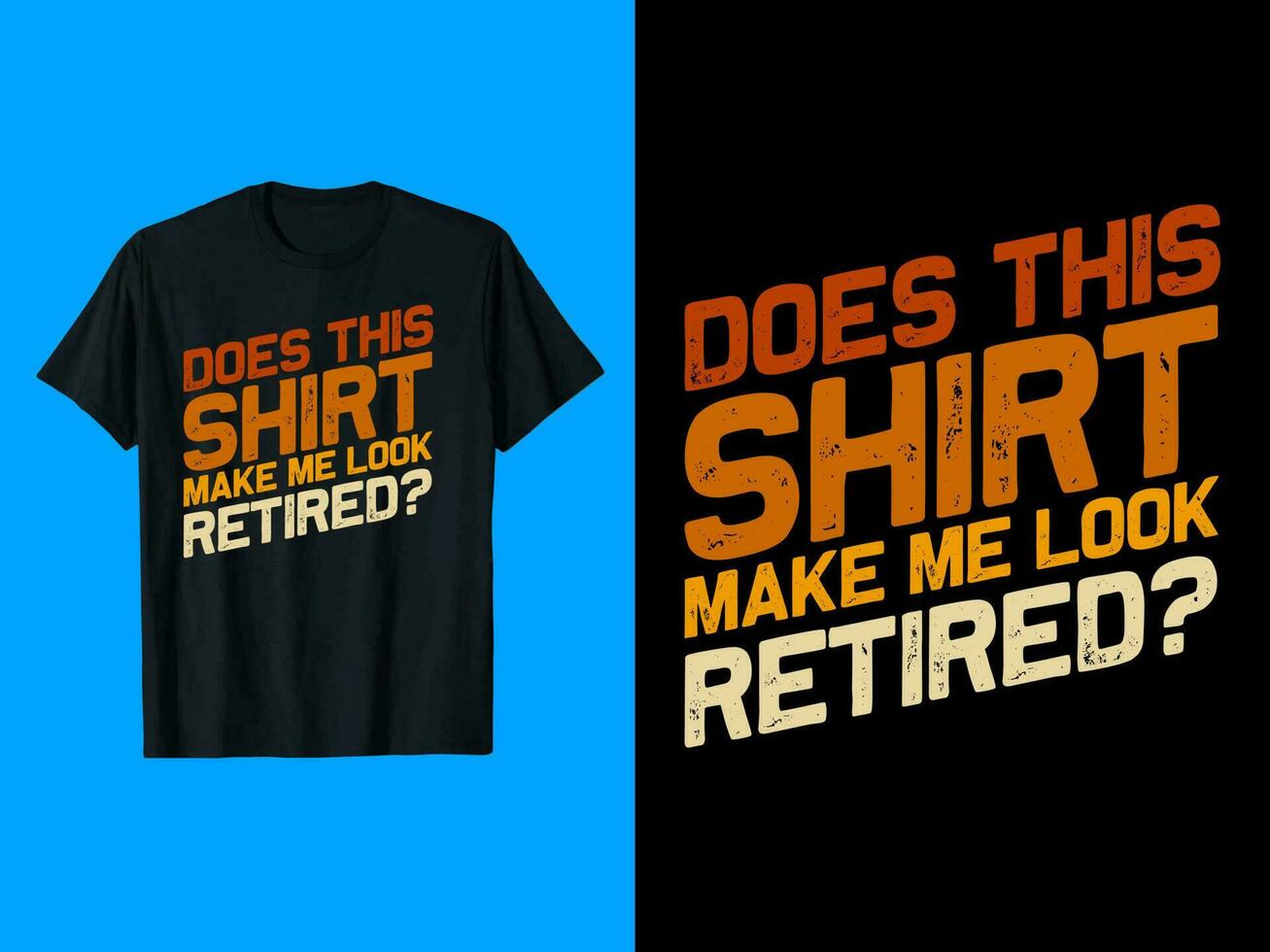 gepensioneerd typografie t-shirt ontwerp vector