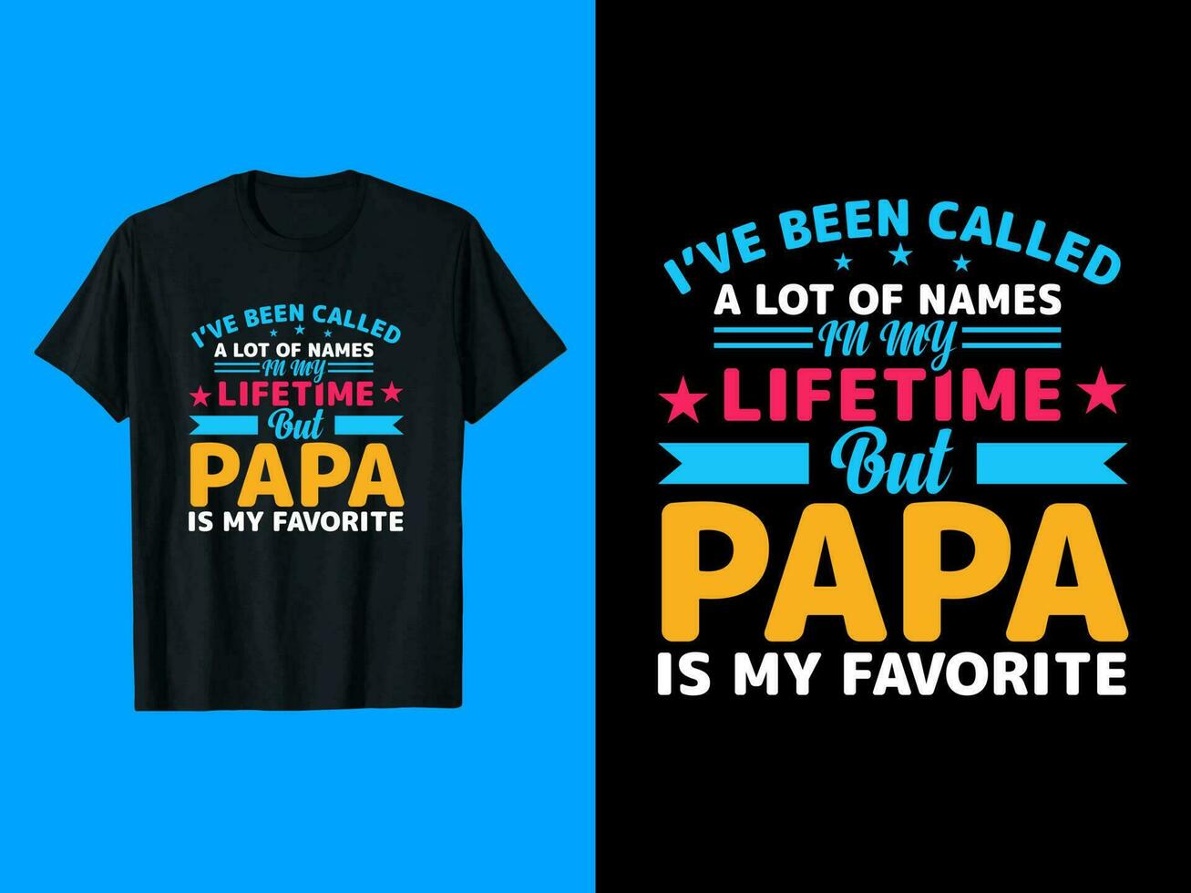 pa, opa, papa t-shirt ontwerp vector