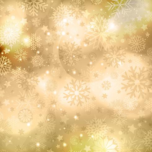 Gouden Kerstmis achtergrond vector
