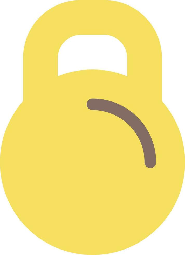 kettlebell vlak kleur ui icoon. sport- uitrusting op te slaan. online marktplaats. sporting uitrusting verkoop. gemakkelijk gevulde element voor mobiel app. kleurrijk solide pictogram. vector geïsoleerd rgb illustratie