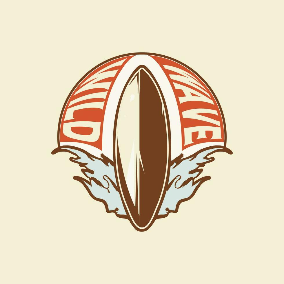 wild Golf retro wijnoogst insigne logo ontwerp vector