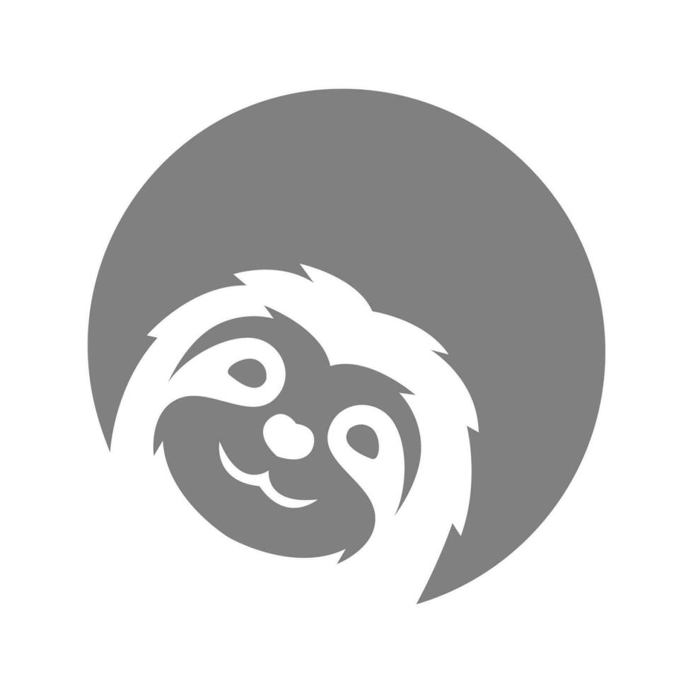 luiaard icoon logo ontwerp vector