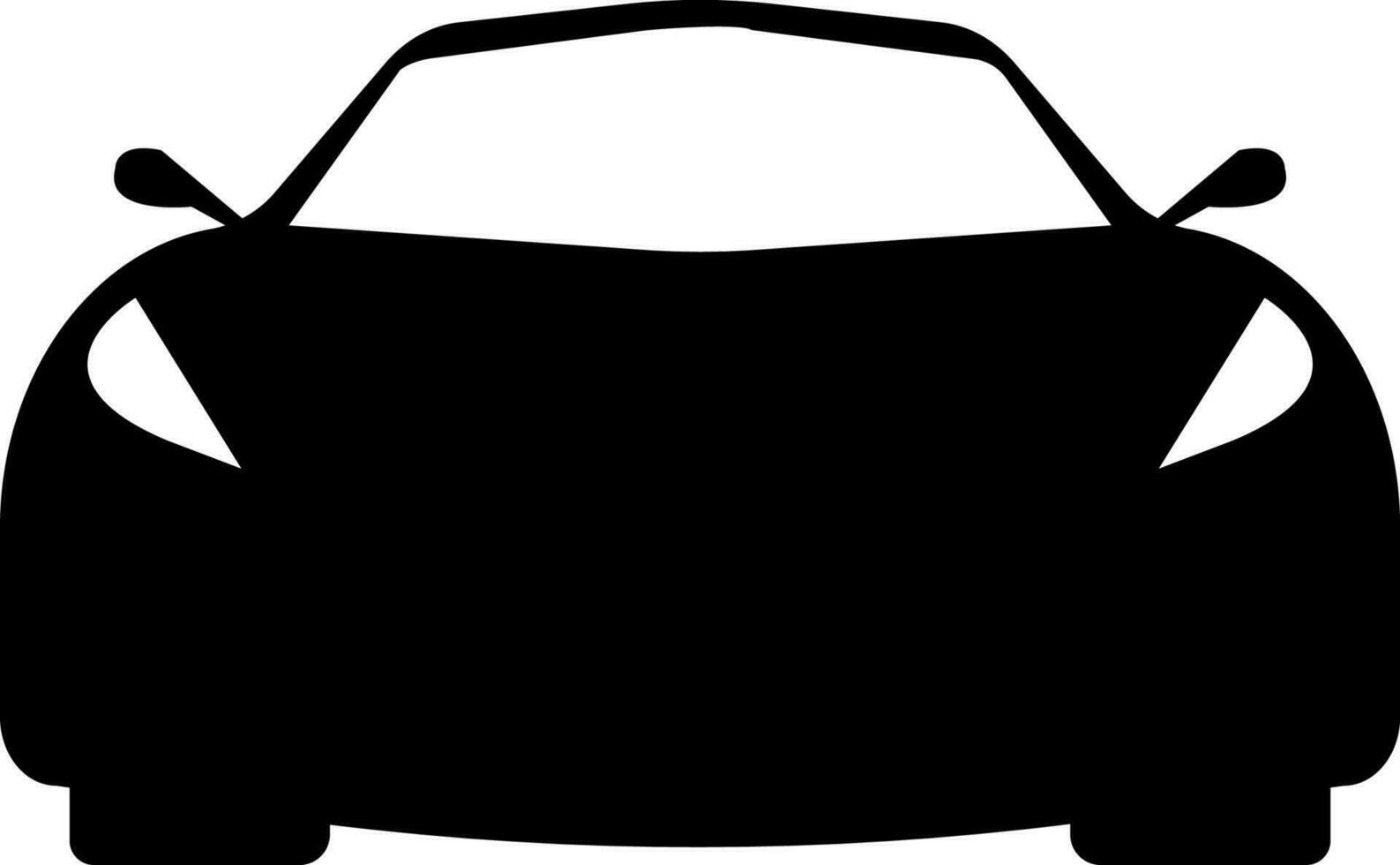 sport auto voorkant visie icoon vector illustratie