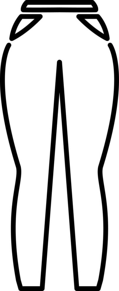 vrouwen broek icoon vector illustratie