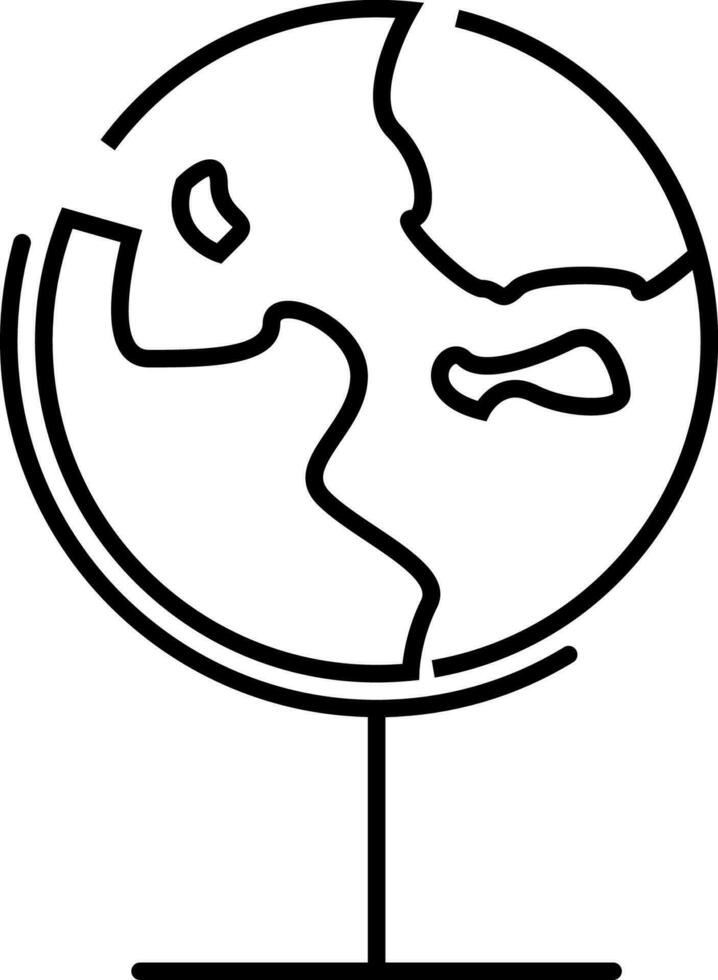 wereldbol pictogram vectorillustratie vector