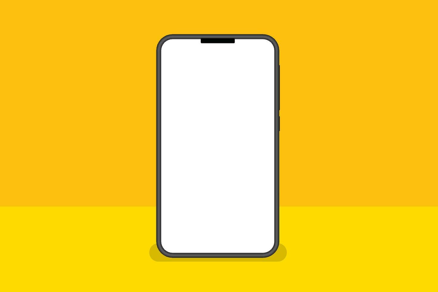 realistisch zwart smartphone mockup verzameling geïsoleerd Aan achtergrond. modern mobiel telefoon verzameling met kopiëren ruimte. technologie vector illustratie vrij vector