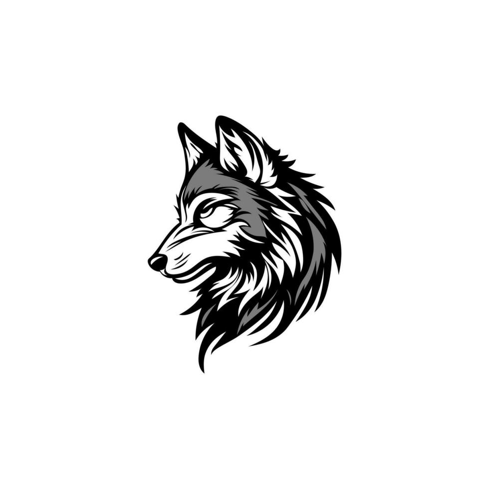 wolf hoofd vector illustratie