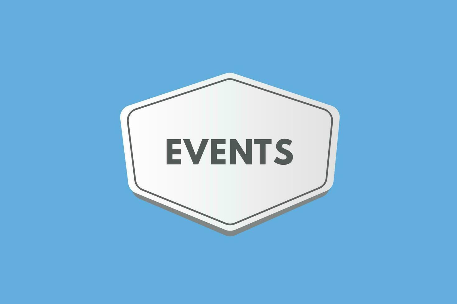 evenement tekst knop. evenement teken icoon etiket sticker web toetsen vector