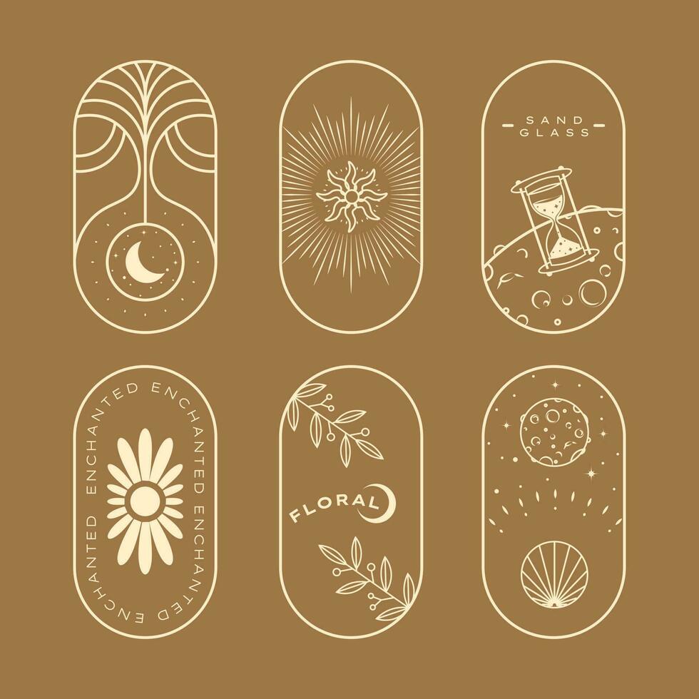 boho hemel- magie mystiek illustratie vector