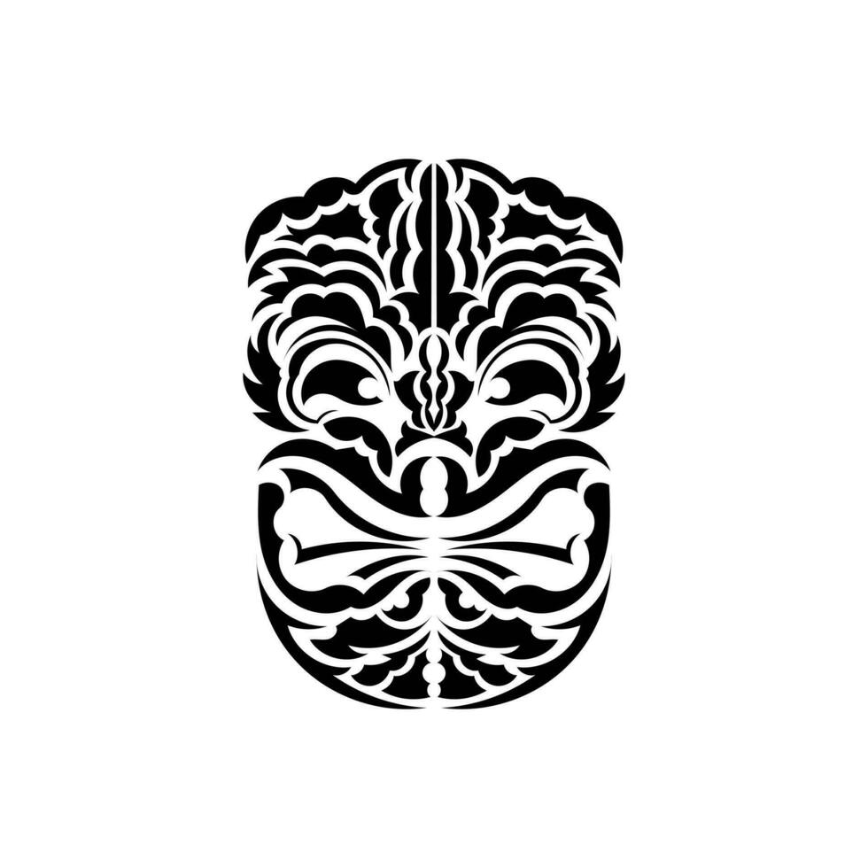 tribal masker. traditioneel totem symbool. hawaiiaans stijl. vector illustratie geïsoleerd Aan wit achtergrond.
