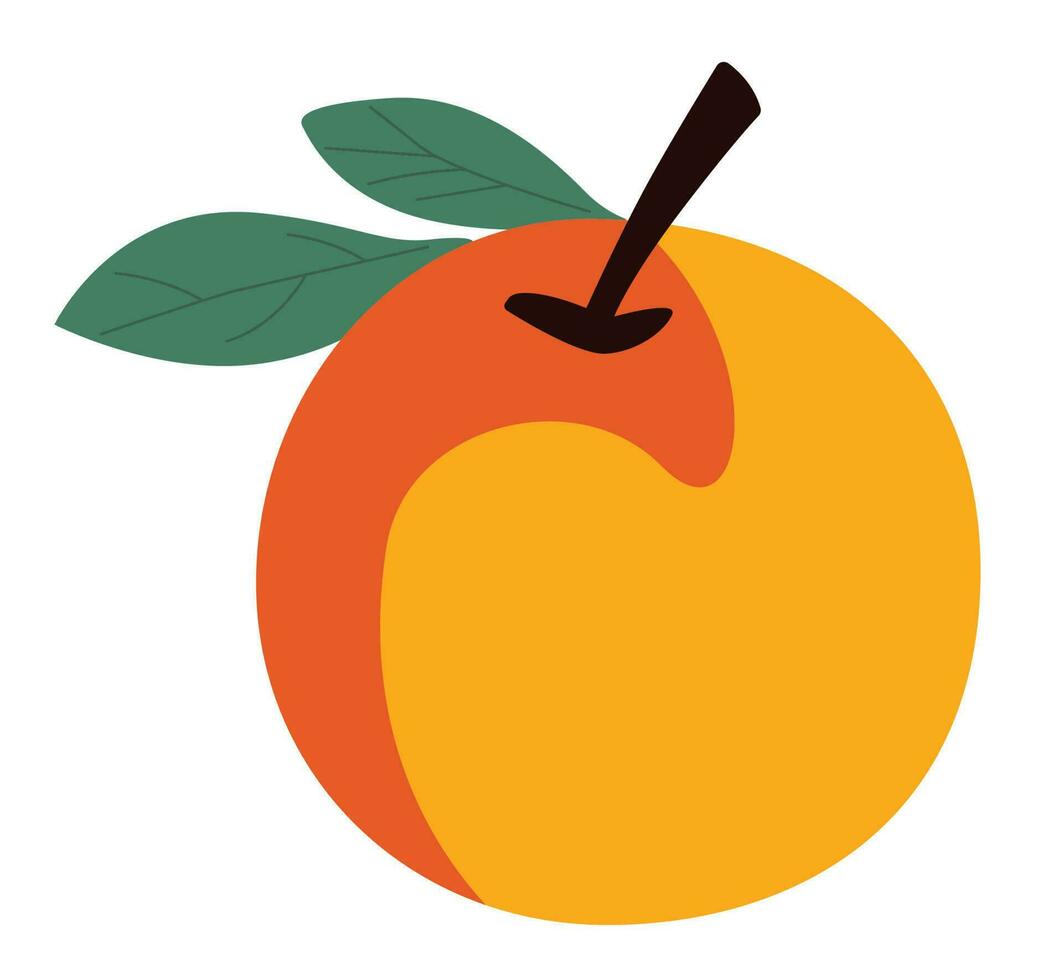 gemakkelijk tekening appel fruit. vector illustratie
