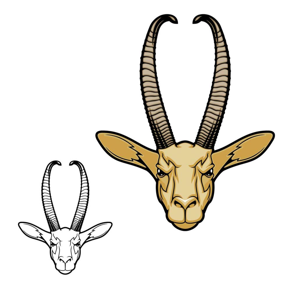 gerenuk gazelle, Afrikaanse antilope dier vector