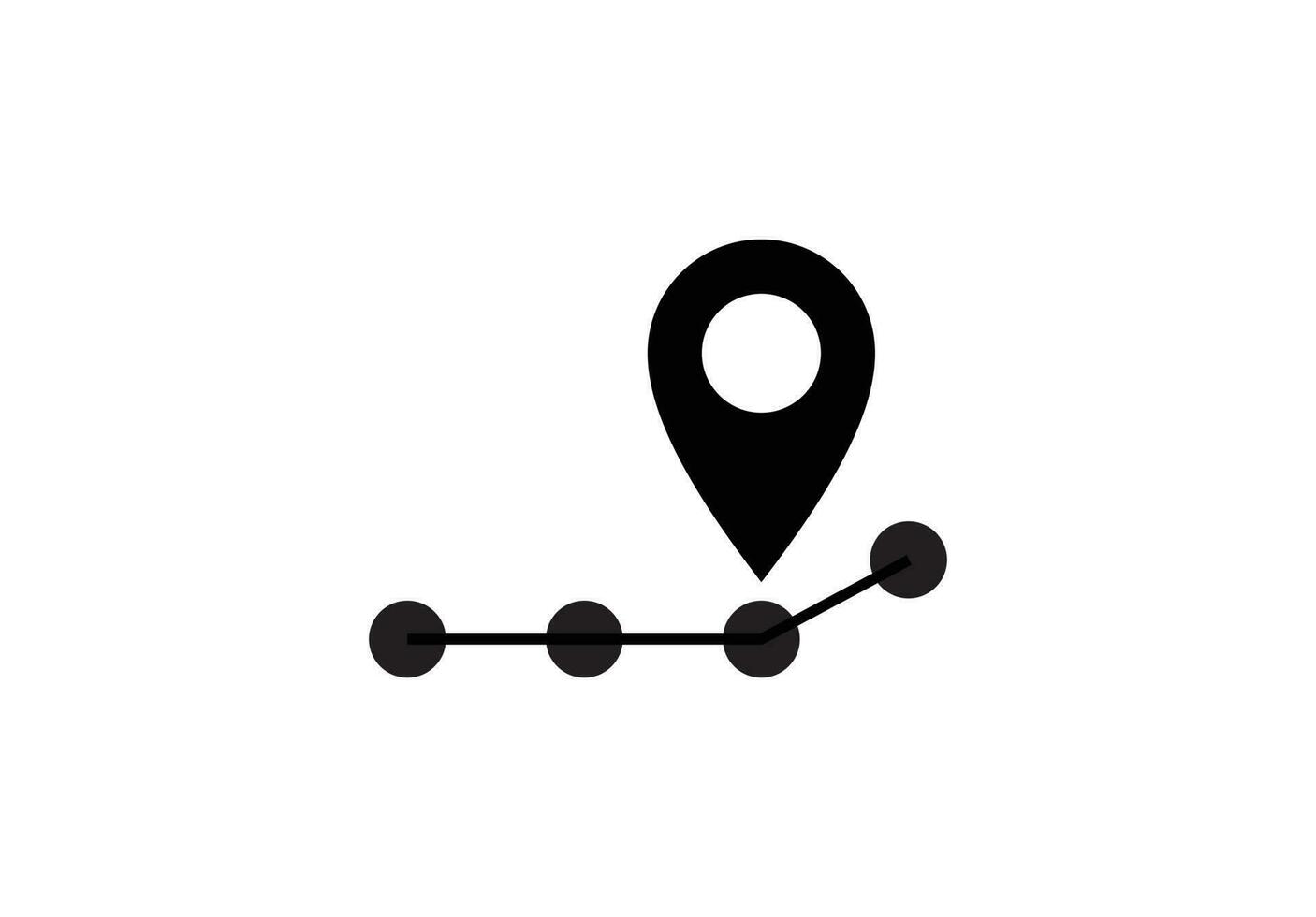 routekaart icoon vector illustratie Aan wit achtergrond
