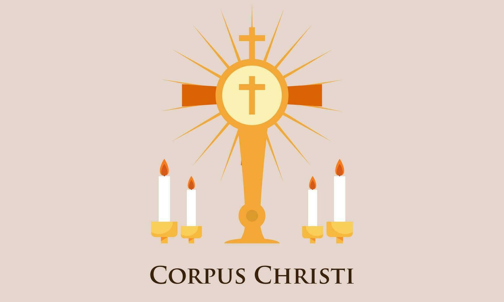 corpus christi Katholiek religieus vakantie vector