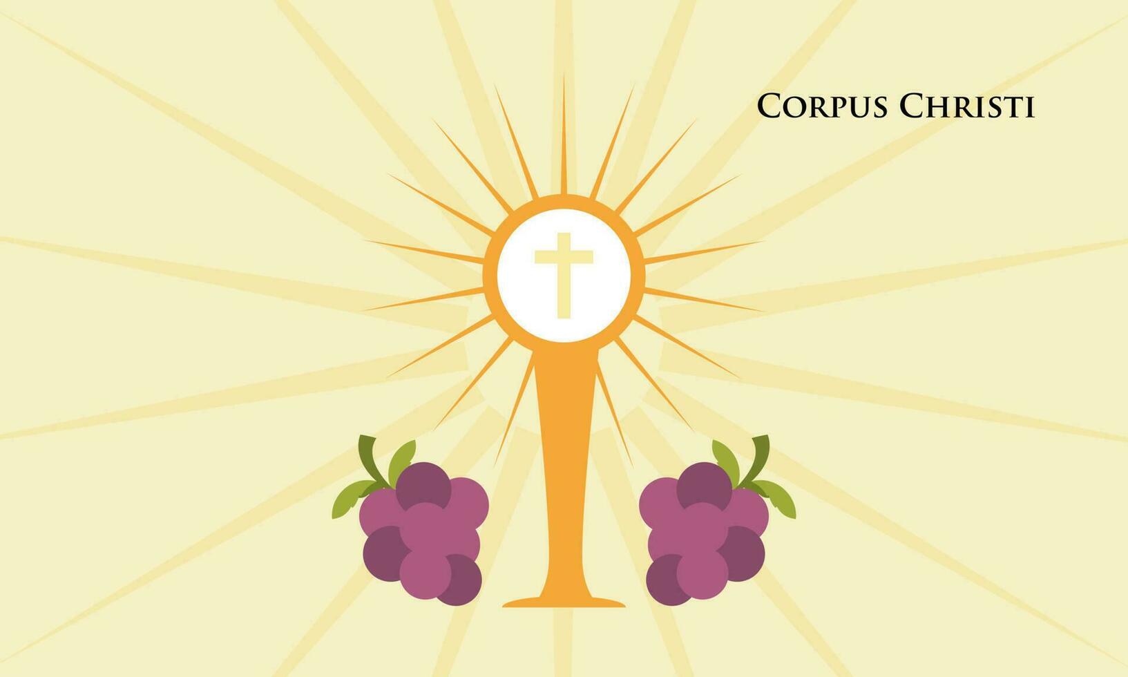 corpus christi Katholiek religieus vakantie vector