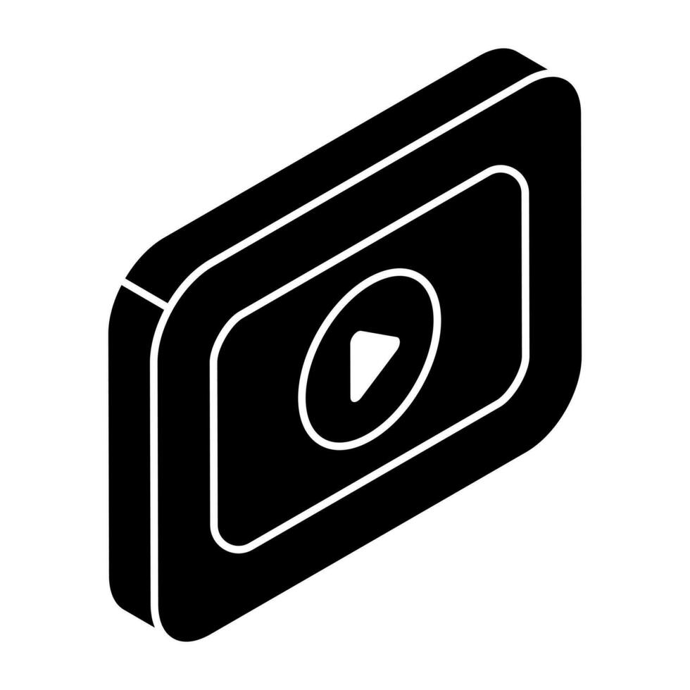 een pictogramontwerp van online video vector