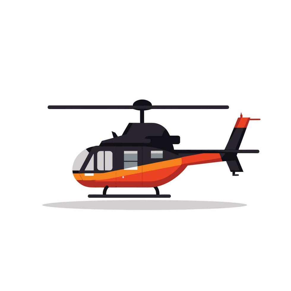 vector illustratie van vlak helikopter