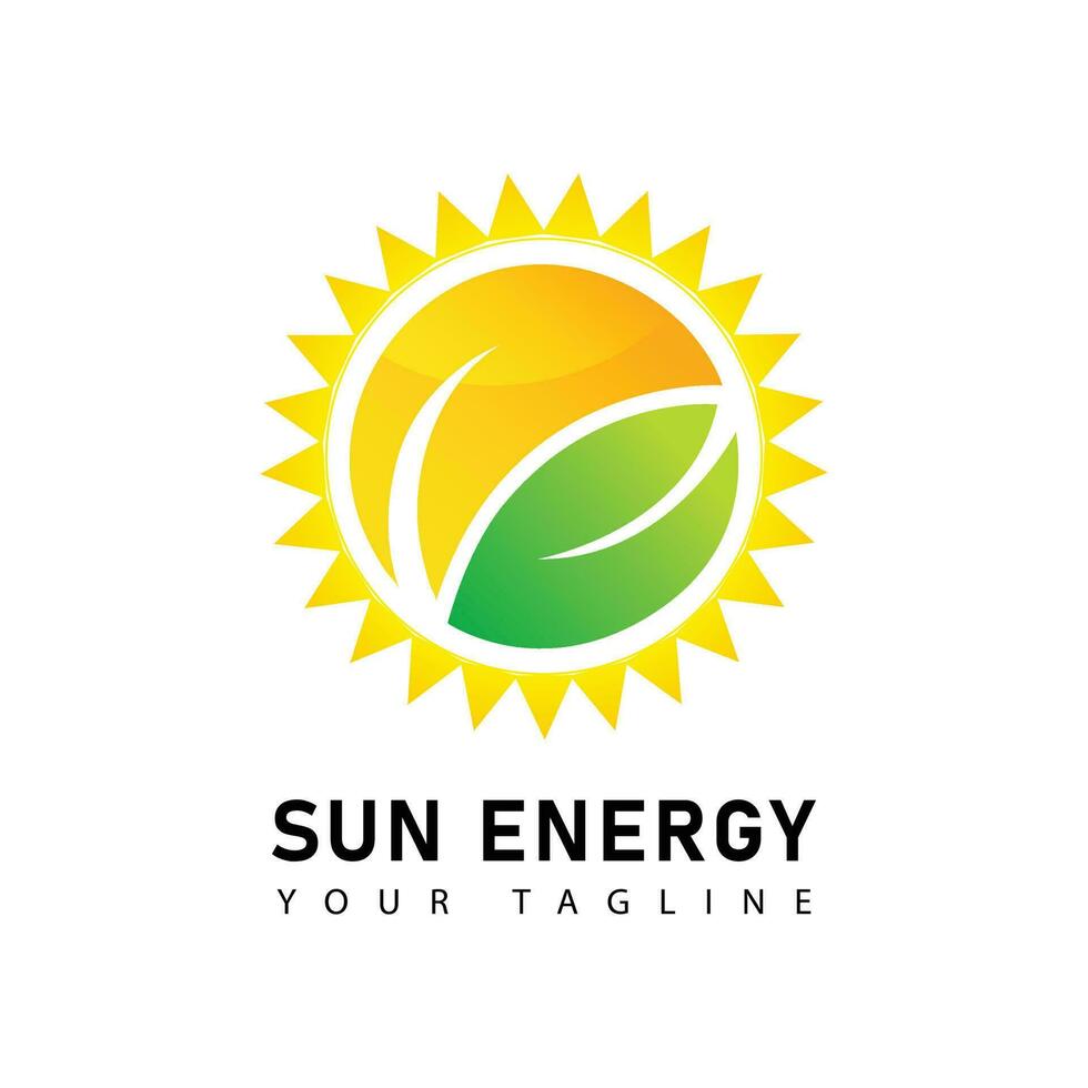 zon energie creatief logo vector sjabloon ontwerp