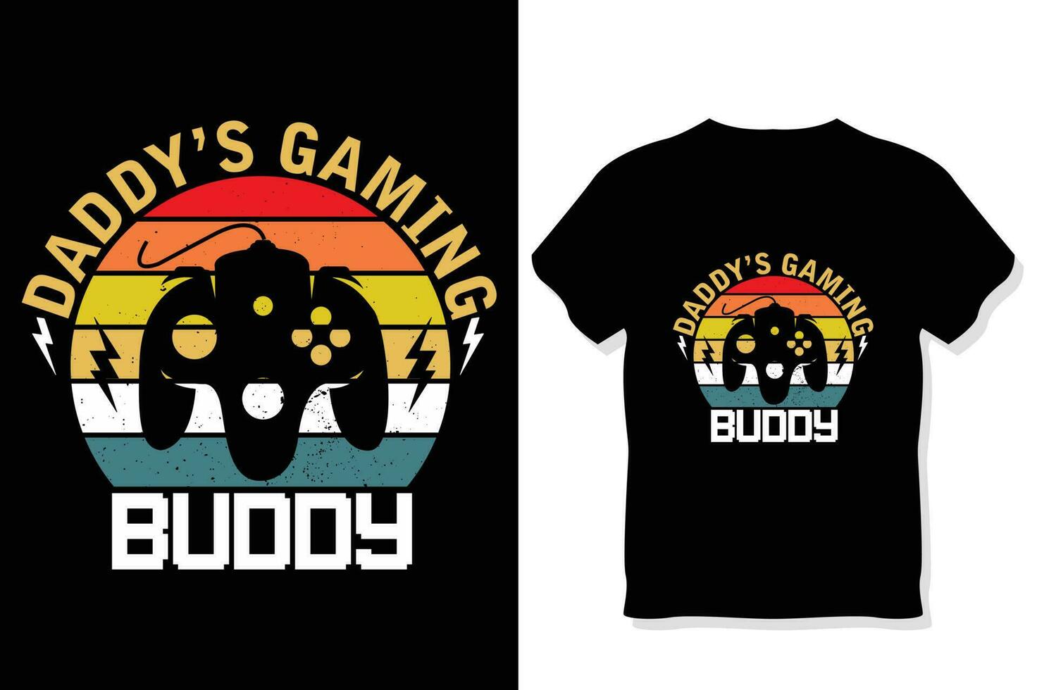 papa's gaming maatje gamer t-shirt ontwerp vector