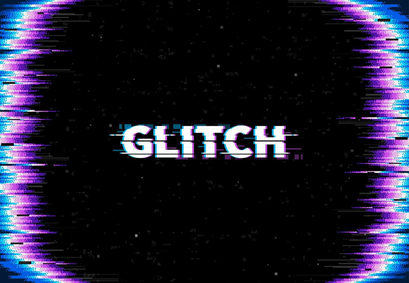 scherm glitch achtergrond, TV signaal verlies effect vector