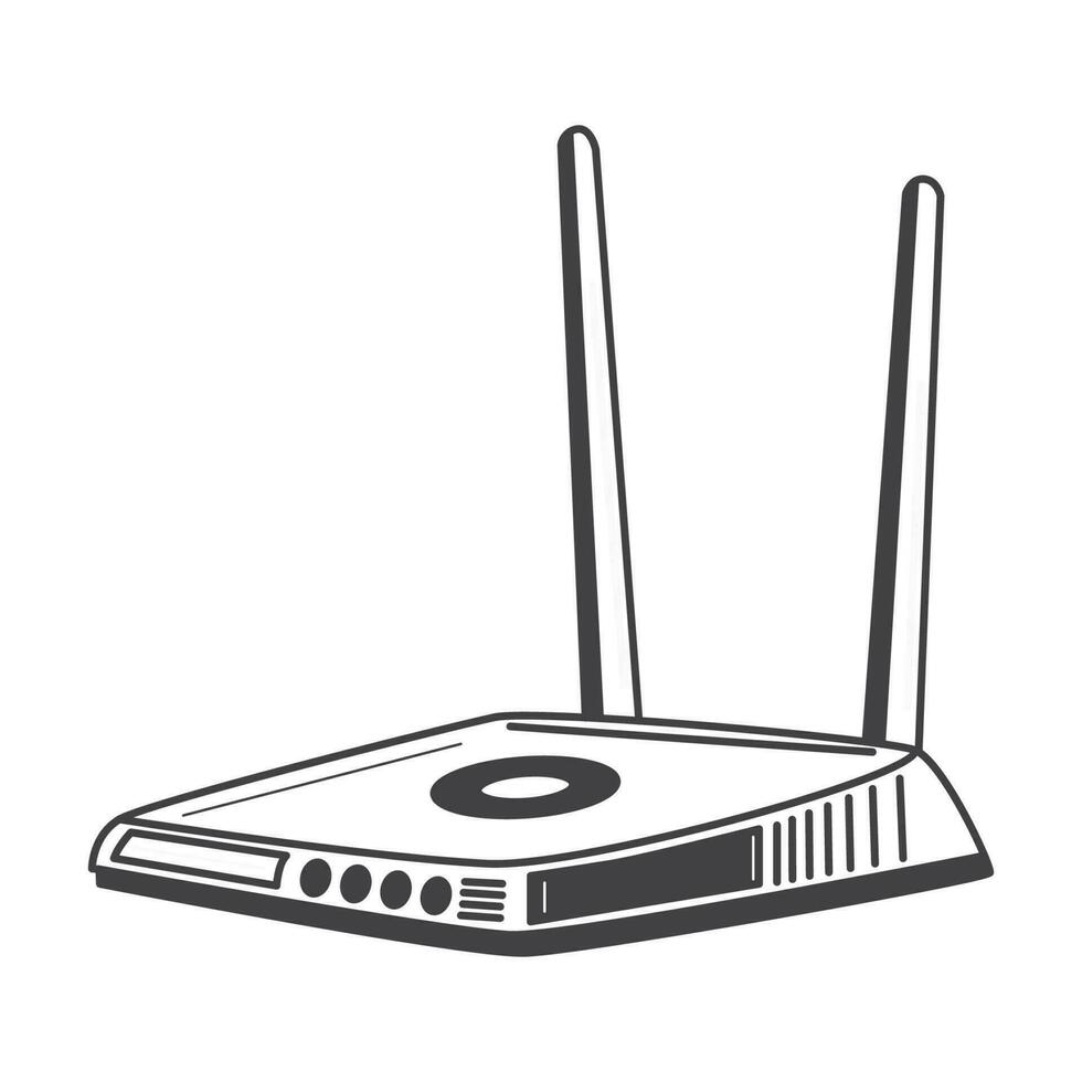 retro Wifi modern vector illustratie