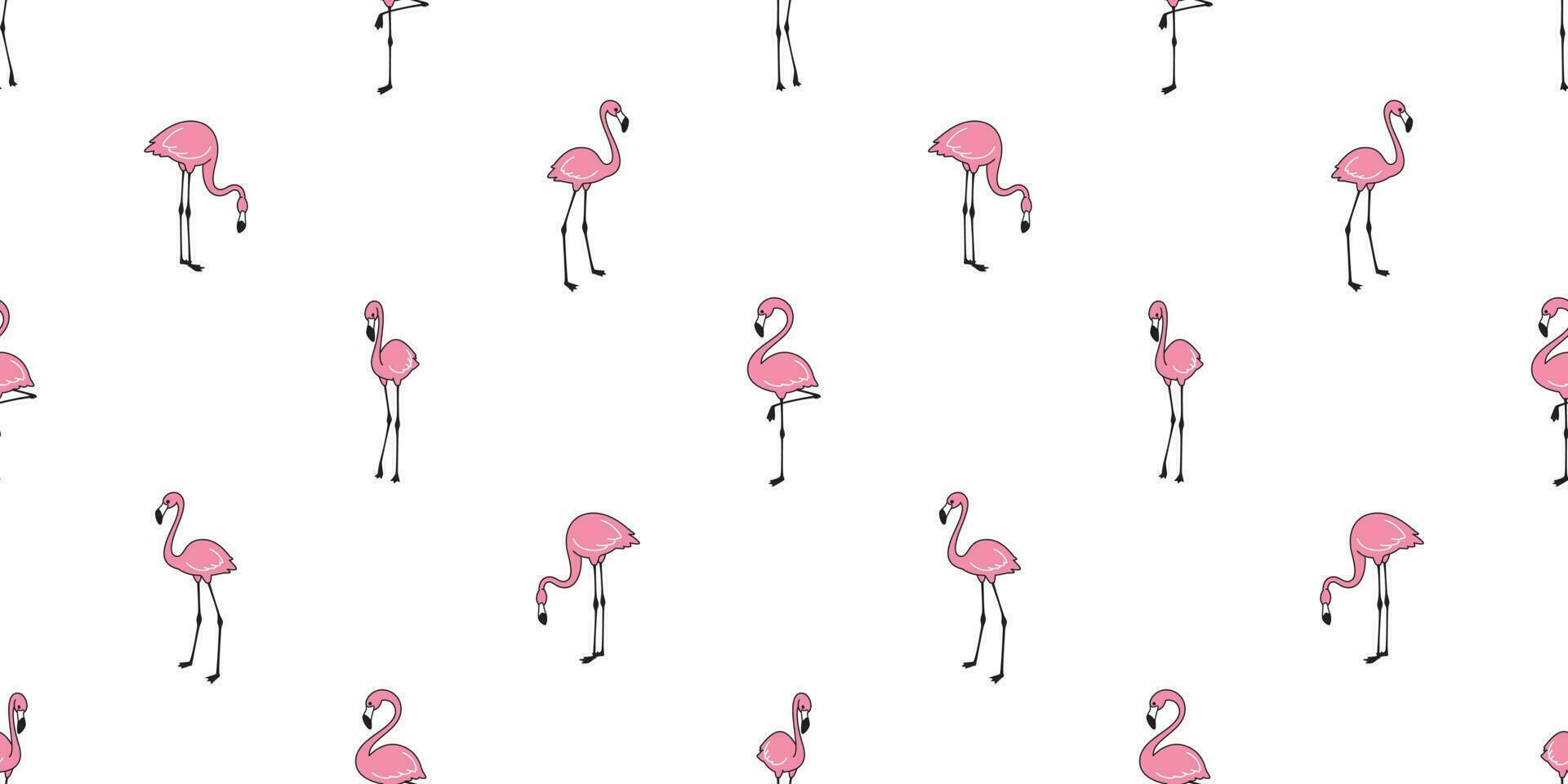 flamingo naadloos patroon vector roze flamingo's sjaal geïsoleerd tegel herhaling behang illustratie achtergrond