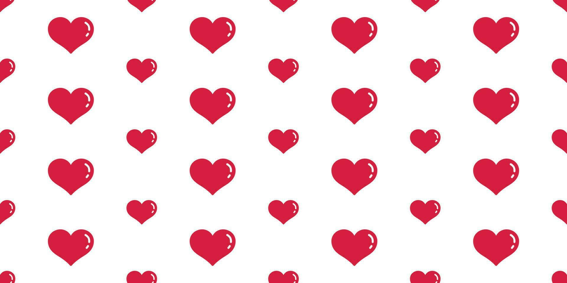 hart naadloos patroon Valentijn vector achtergrond behang geïsoleerd rood