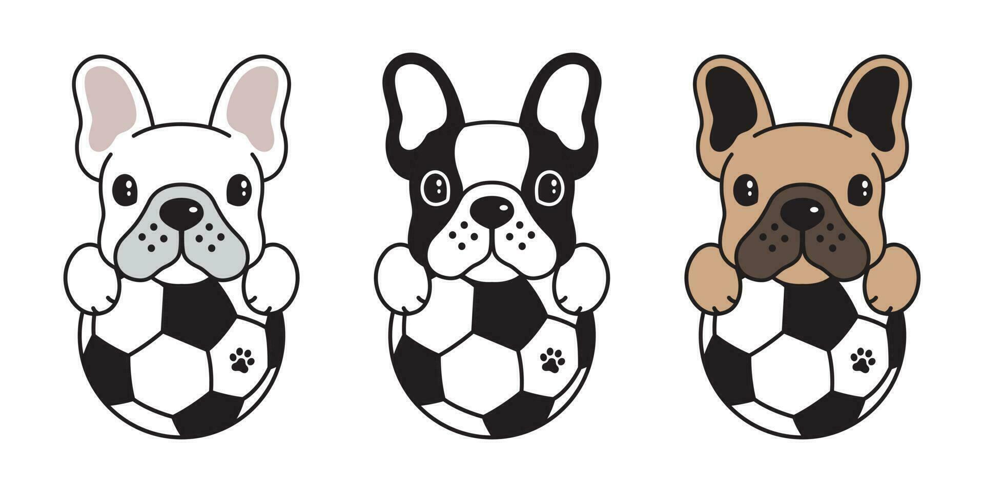 hond vector Frans bulldog icoon logo tekenfilm voetbal Amerikaans voetbal fifa illustratie symbool