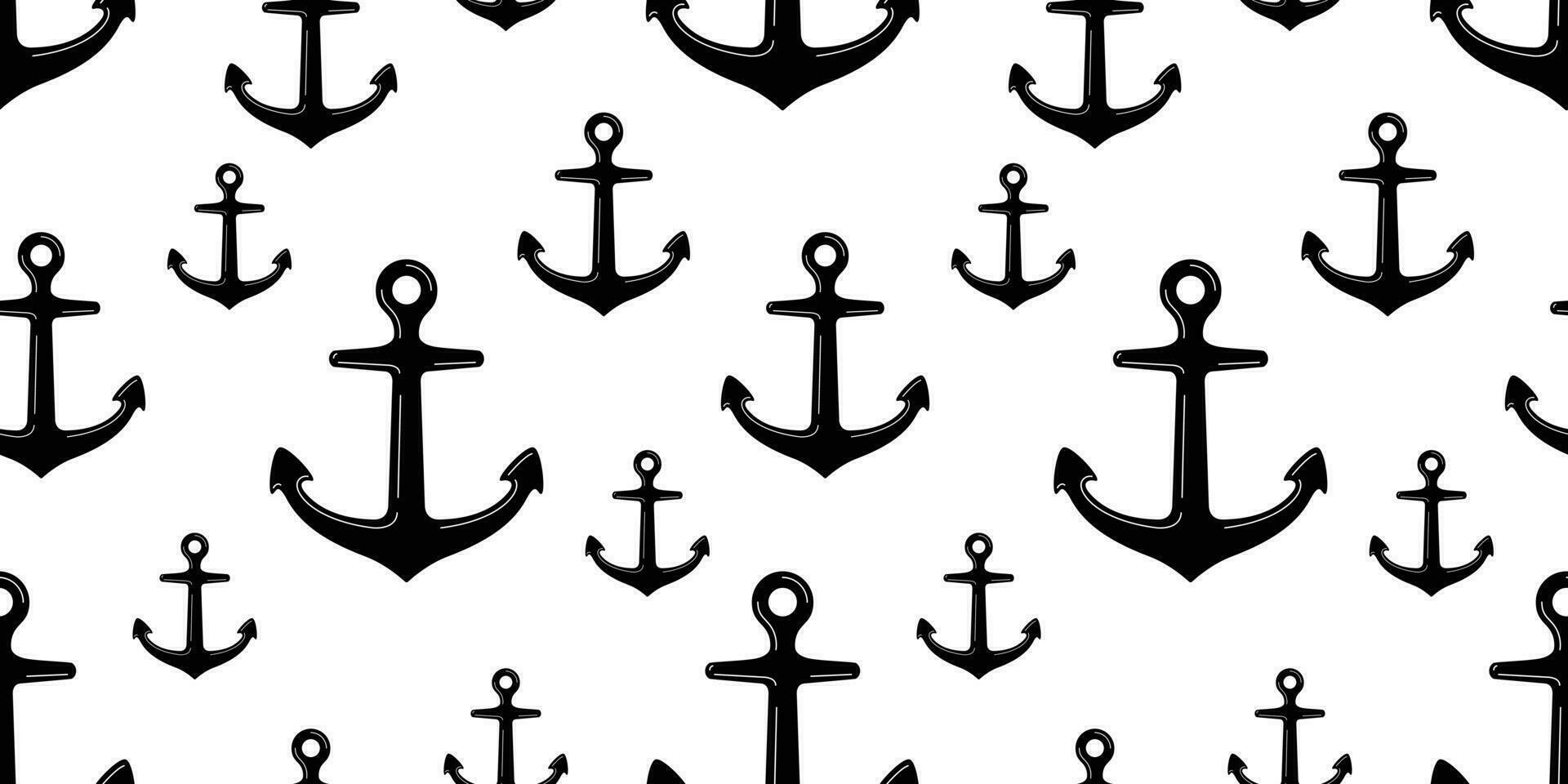 anker naadloos patroon piraat vector roer boot nautische maritiem tropisch tegel achtergrond sjaal geïsoleerd herhaling behang