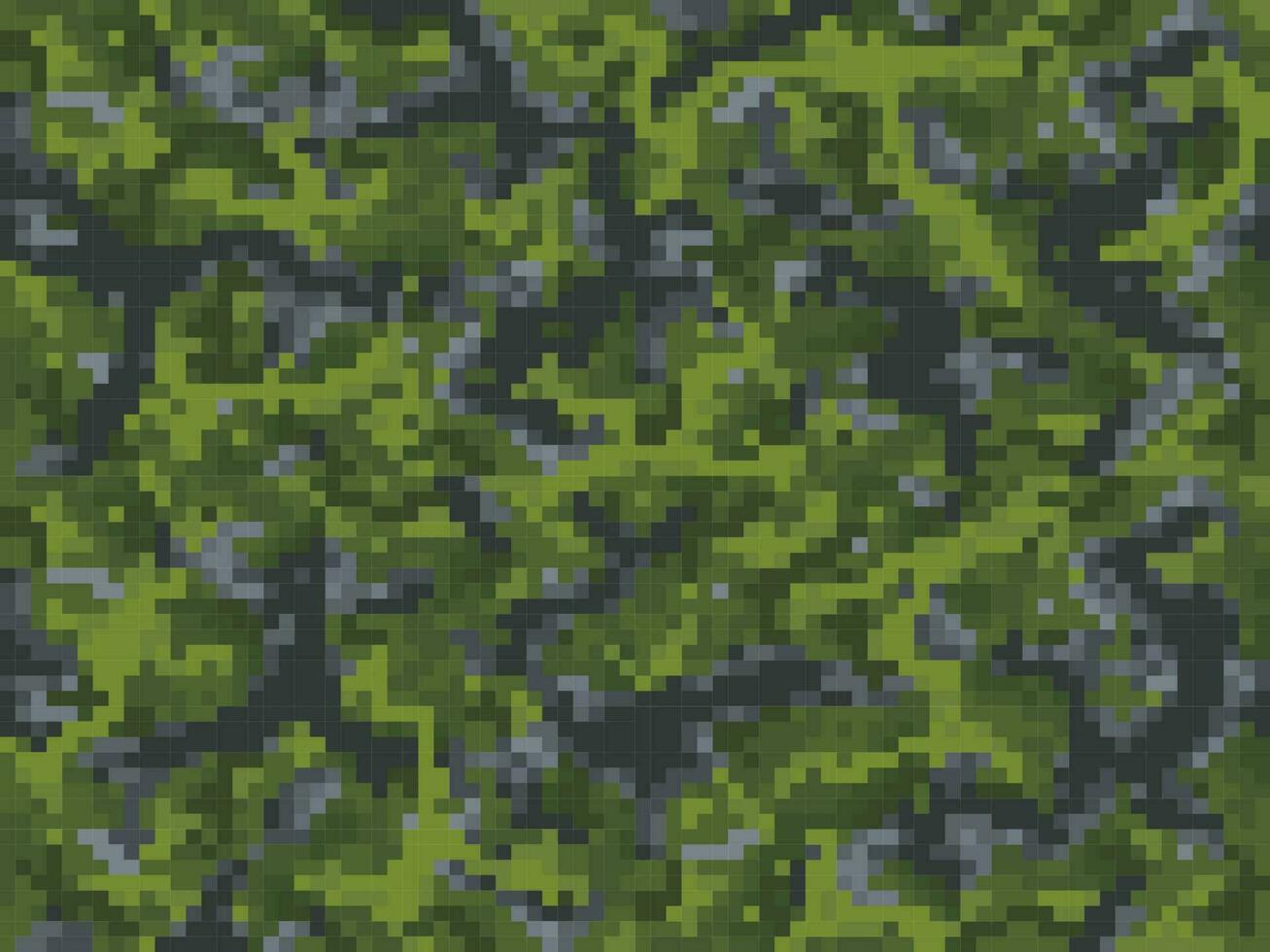 khaki camouflage pixel spel achtergrond patroon vector