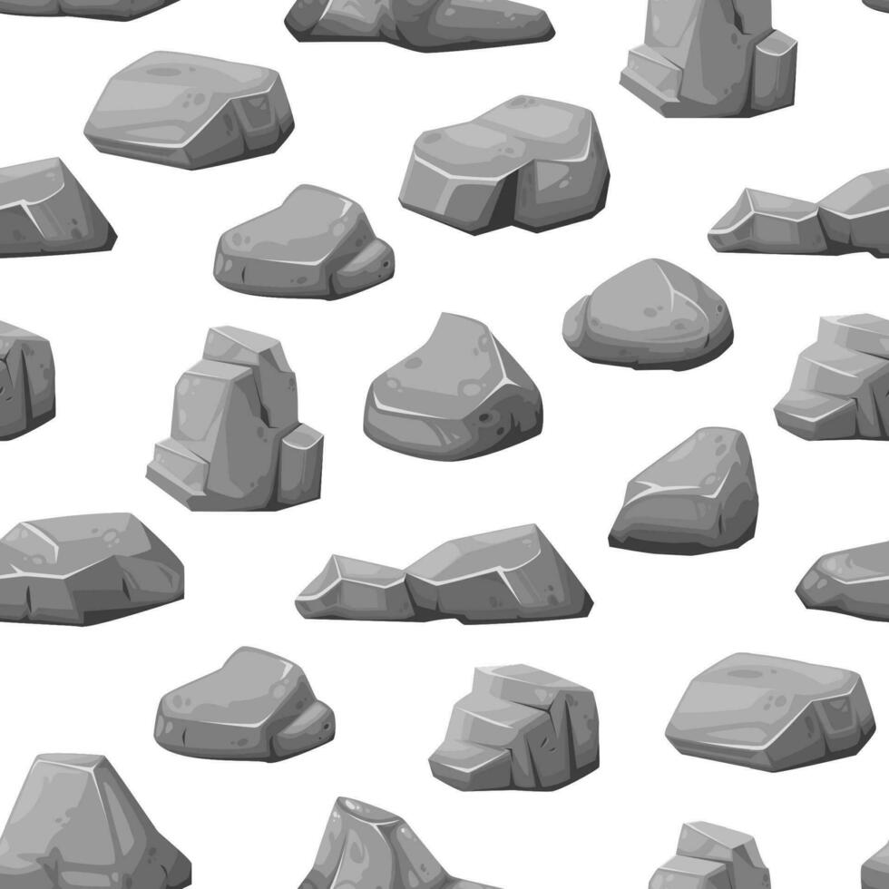 rots stenen en keien, puin grind patroon vector