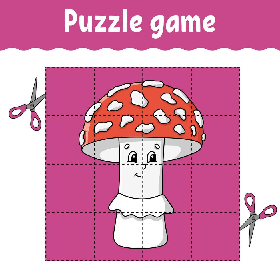 puzzel spel voor kinderen. onderwijs ontwikkelen werkblad. aan het leren spel voor kinderen. kleur werkzaamheid bladzijde. voor peuter. raadsel voor peuter. vector illustratie.