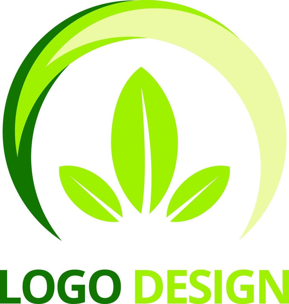 blad logo ontwerp vector