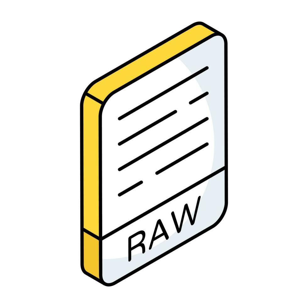 bewerkbare ontwerp icoon van rauw papier vector