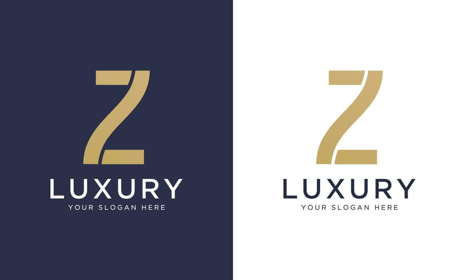 Koninklijk premie brief z logo ontwerp vector sjabloon in goud kleur. mooi logotype ontwerp voor luxe bedrijf branding.