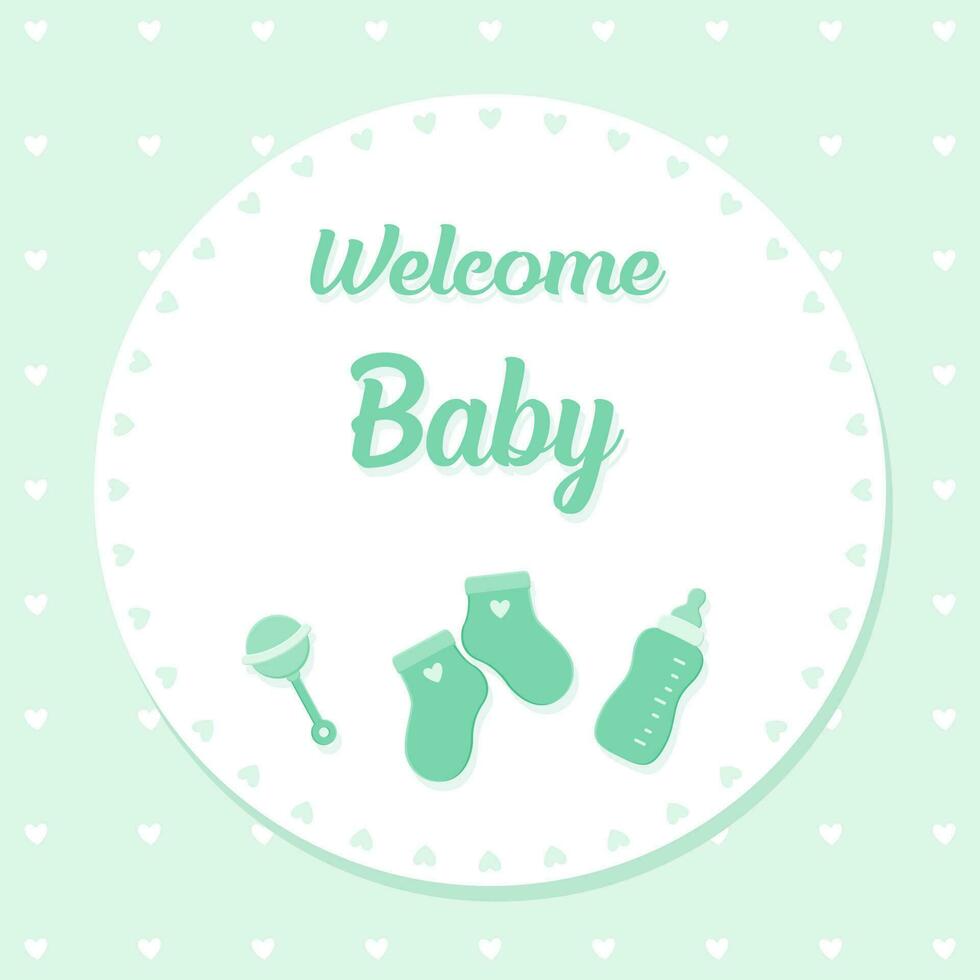 uitnodigingskaart voor babyshower vector