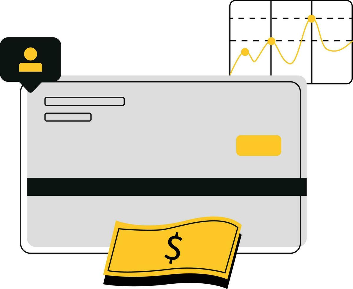 persoonlijk betaling kaart vector