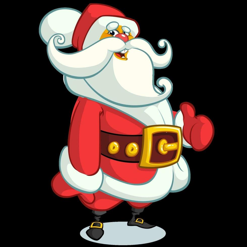 Kerstmis tekenfilm van de kerstman claus. vector illustratie