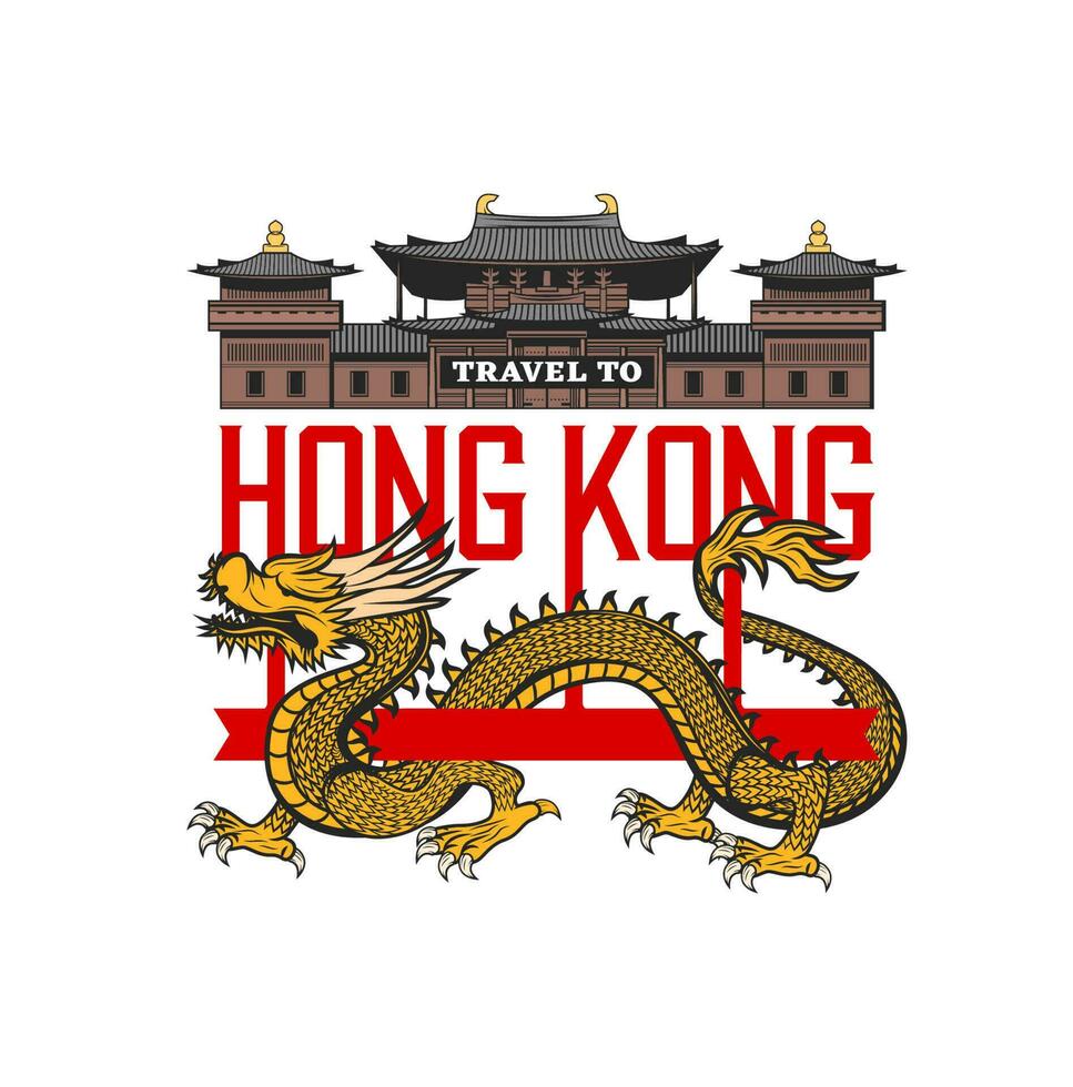 chi lin nonnenklooster klooster, hong Kong mijlpaal icoon vector