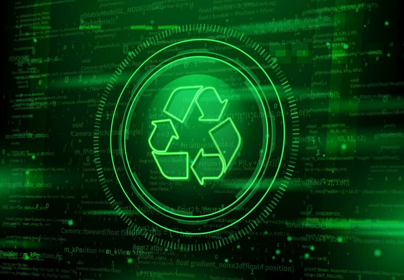 recycling van digitaal gegevens verspilling en digitaal ontgiften vector