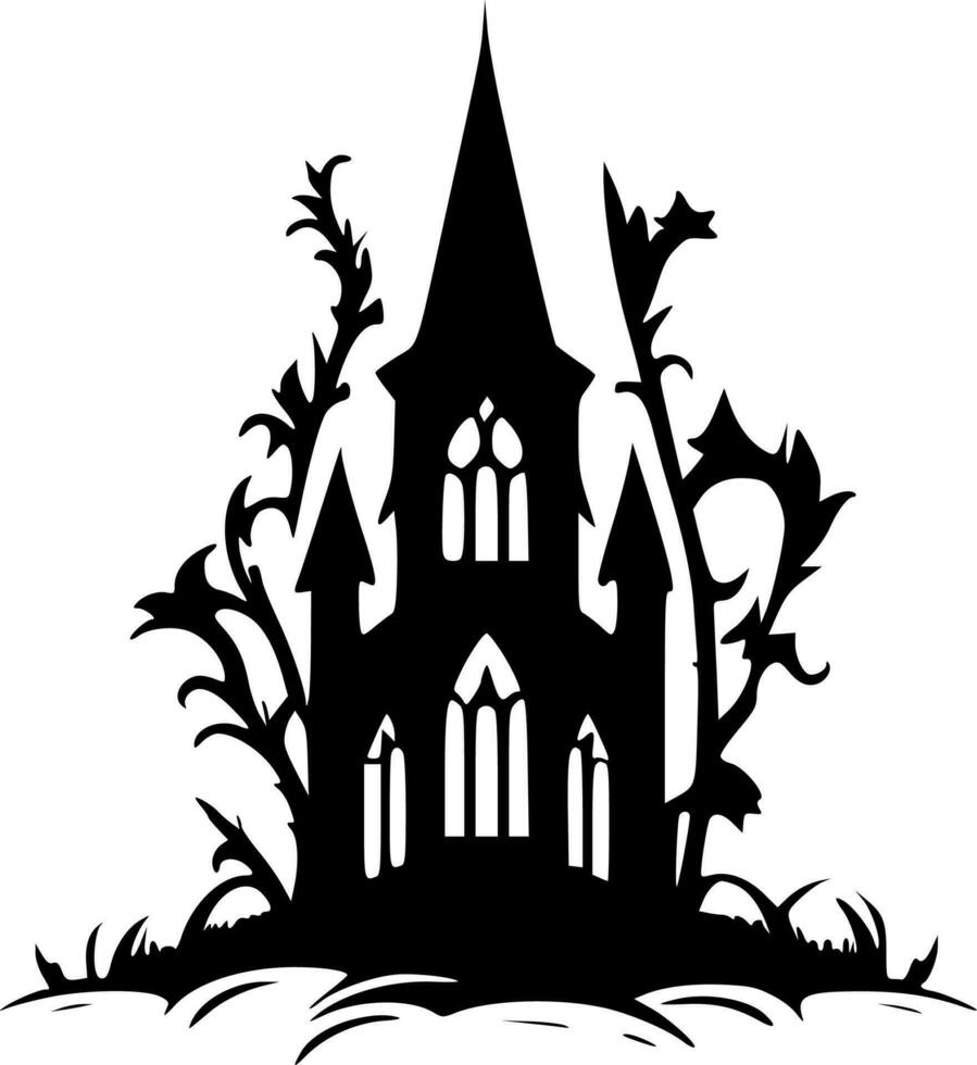 gotisch - minimalistische en vlak logo - vector illustratie