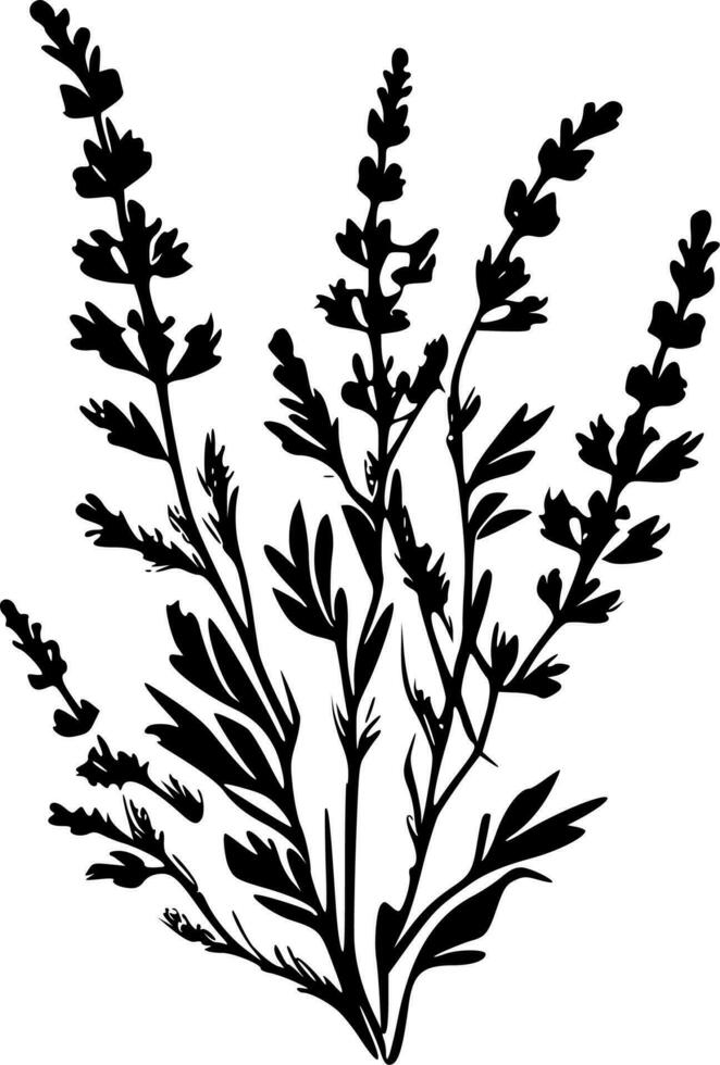 lavendel - minimalistische en vlak logo - vector illustratie