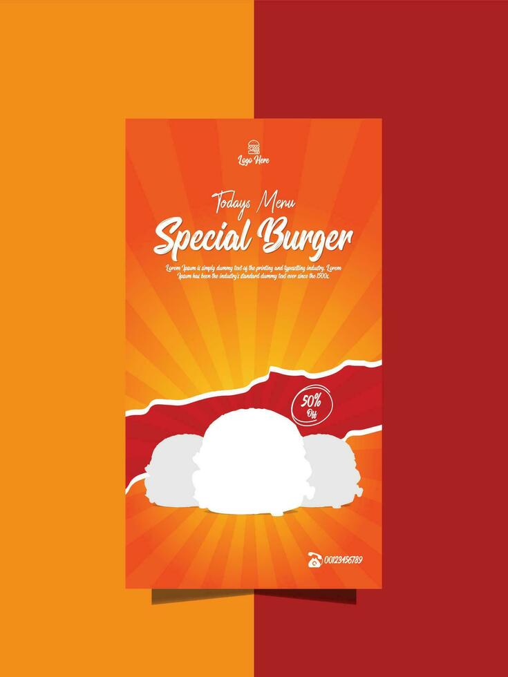 hamburger menu poster vector