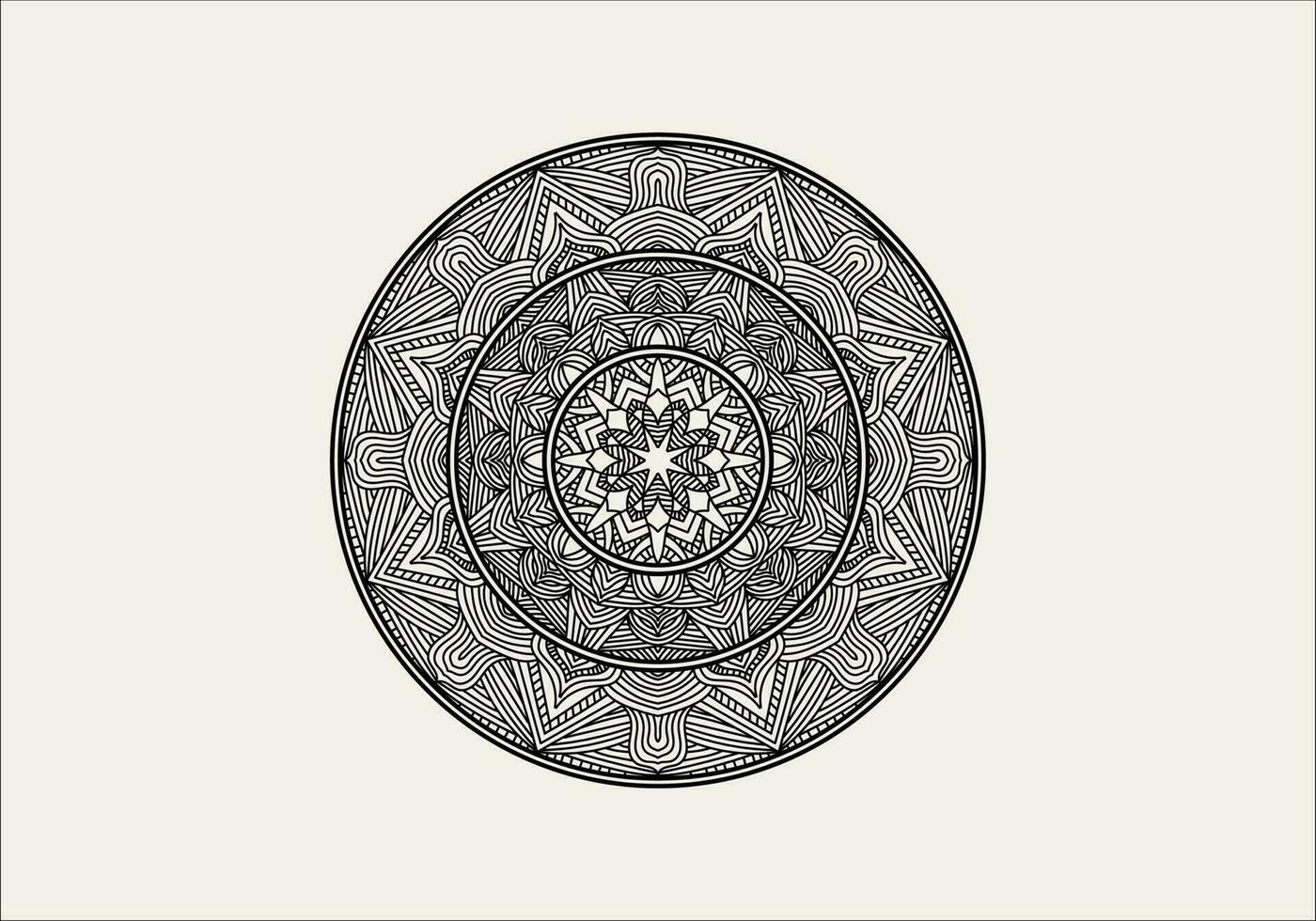 vector mandala kleur bladzijde. mandala illustratie voor kleur boek.